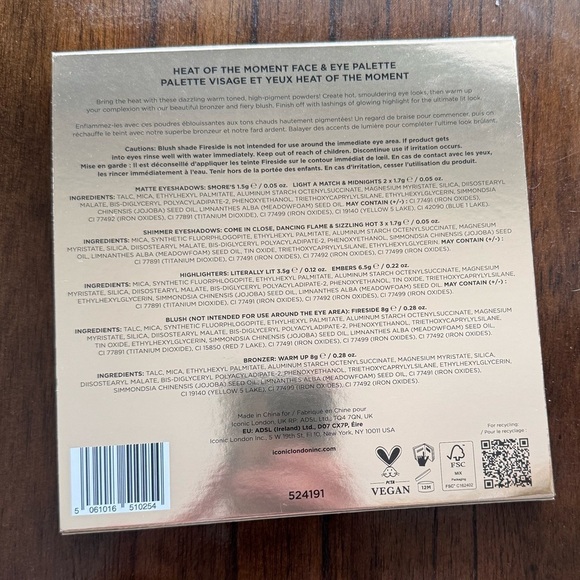 ICONIC LONDON Heat of The Moment Face & Eye Powder Palette - Picture 6 of 6